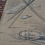 WW1 Original Large Charcoal and Chalk Caricature Image 8