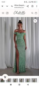 Mint Green Sequin Evening/TY/Debs Dress