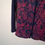 libra  designs 2 piece cardigan and top set size size small ptp 20" navy/floral  in like new condition Image 5