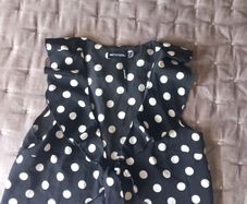 Prettylittlething size 14 Black and White polka dot size 10 sleeveless