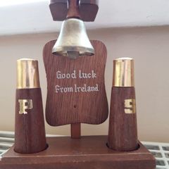 Vintage Wooden Condiment Set