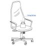 IKEA HUVUDSPELARE Gaming Chair office chair  Black Image 6