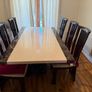 Marble Dining Table + 6 High-Back Chairs Image 2