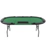 9-Player Folding Poker Table 3 Fold Oval Green Image 4