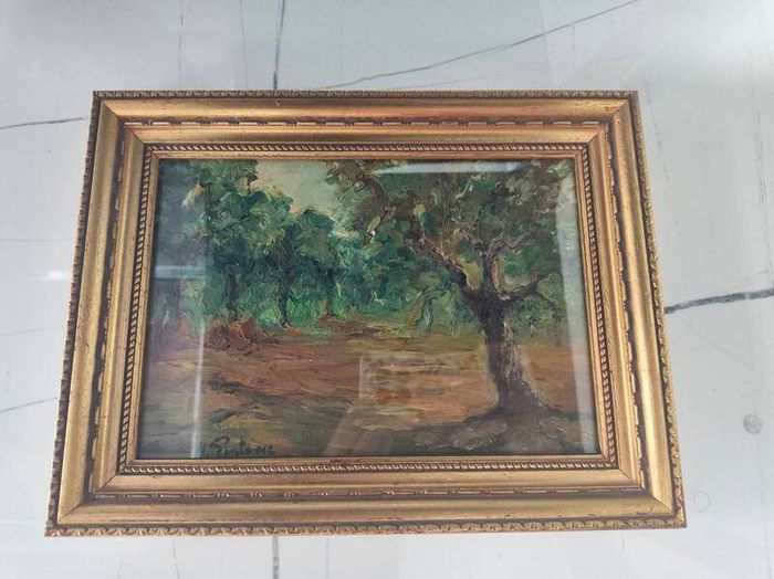 Original oil landscape