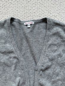 100% cashmere grey cardigan 10-12