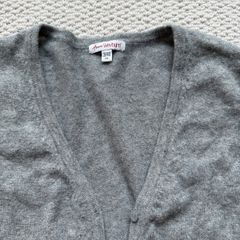 100% cashmere grey cardigan 10-12
