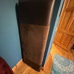 Brown leather / suede headboard