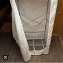 White fabric cover wardrobe in great condition, Light weight and handy to move Image 2