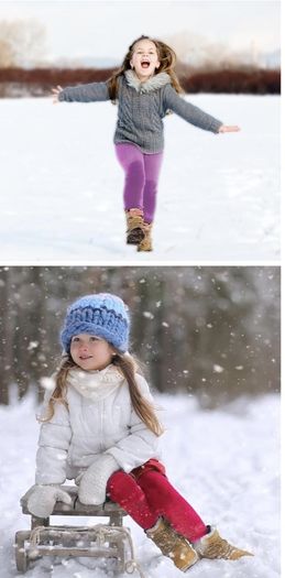 Girls Fleece Lined Leggings
