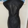 Pull and Bear black faux leather dress size M uk8-10 Image 2