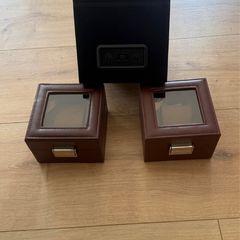 Two Watch Winder and Two Display Cases