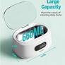 Ultrasonic Cleaner, 48000Hz Jewellery Cleaner Glasses Cleaner 660ML Clean Pod Gifts for Women Cleaning Set with Watch Stand for Jewelry Necklace Ring Glasses Image 5