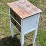 Rustic Bedside Table with Two Drawers Image 7