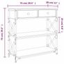 Console Table Grey Sonoma 75x28x75 cm Engineered Wood Image 4