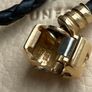 Pandora Black Double Leather Bracelet with 14 ct (585) Gold Clasp Image 2