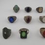15 Old Fashioned Brass Rings Rustic Decorative Jewellery Lot Image 7