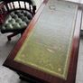 Traditional Mahogany Veneer Twin-Pedestal Desk & Chair Image 3