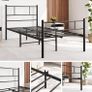 3ft Single Bed Frame with Headboard,Solid Slatted Bed Base Image 7