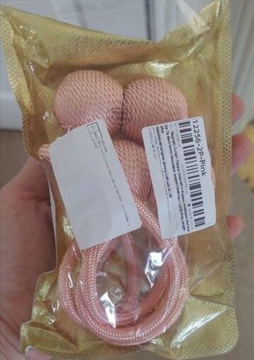 Brand new pair of Harry Corry fully lined Belgravia blush blackout ready made pink eyelet curtains for sale