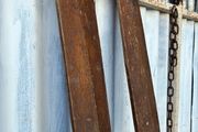 Vintage wooden oars