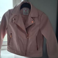 Girl's faux leather jacket
