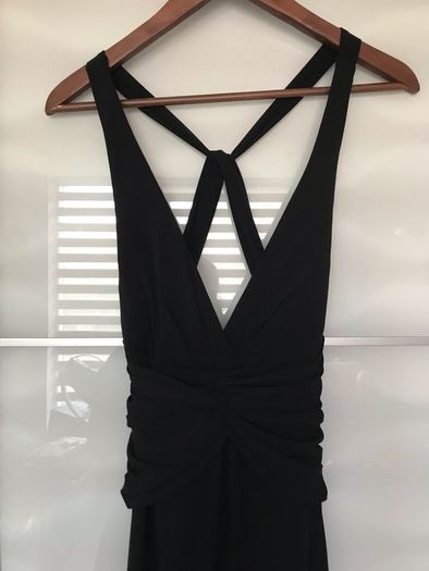 Stunning Black Gown by Laundry Cross Back size 10