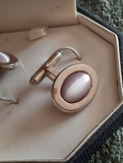 silver cufflinks