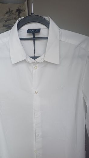 New Armani jeans white shirt