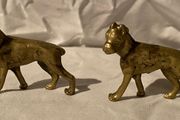 Vintage Brass Dogs.