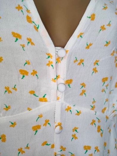 Dunnes white floral midi dress size xxl size 22-24 Postage included