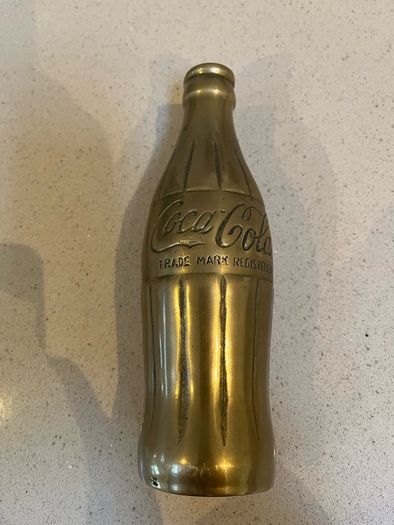 Coca Cola Brass Bottle