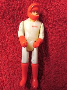 Vintage Tonka Play People Action Figure "Gozan Team" race car driver / 1979