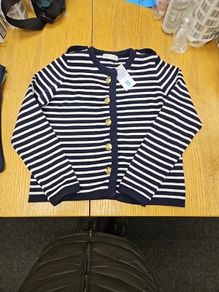 Navy and white Cardigan
