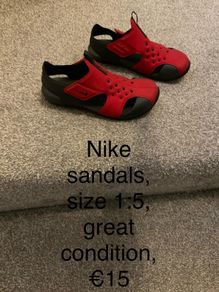 Nike sandals, size 1:5