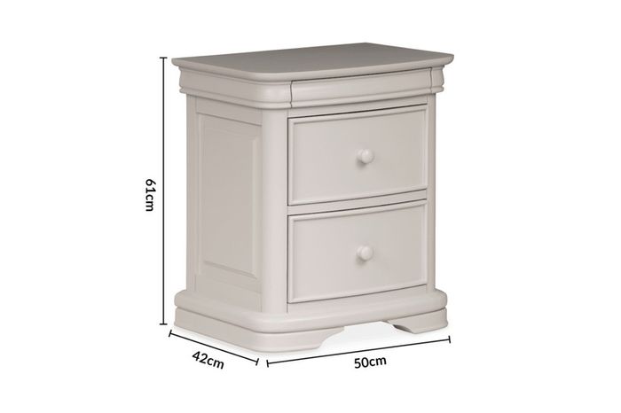 bedside locker grey x 2