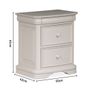 bedside locker grey x 2 Image 5