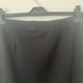 Black Mid Length / Knee Length Skirt with Front Zip - Size M Image 5