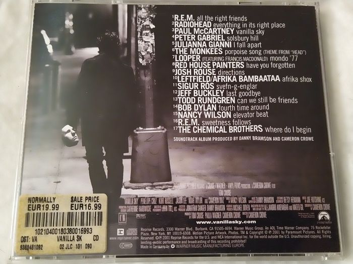 Vanilla Sky Movie Soundtrack Cd