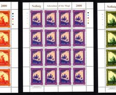 2000 Ireland Christmas Stamp Sheetlet Plate 1A1A1A1A Mint Never Hinged