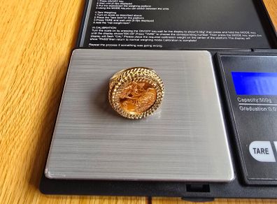 Half Sovereign Gold Ring