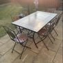 Mosaic garden table set 6 seater Image 2