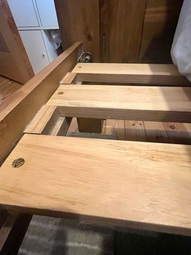 Oak King bed frame