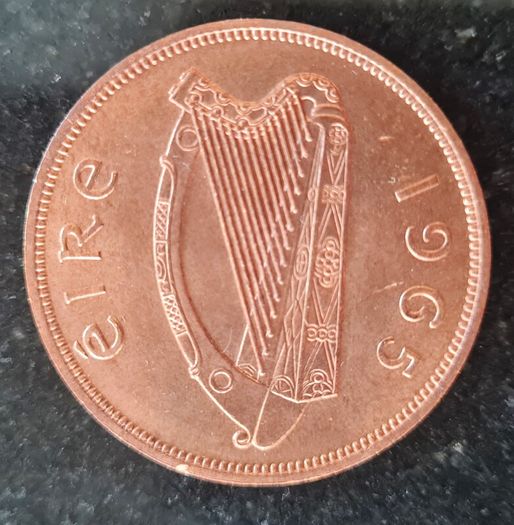 Ireland 1965 Penny coin