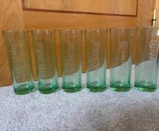 A Brand New Set of 6 Tall Bacardi Rum Glasses