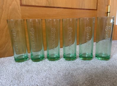 A Brand New Set of 6 Tall Bacardi Rum Glasses
