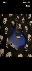 PRS SE Custom 24 Faded Blue With Pickups Fishman Fluence Classic electric guitar