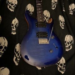 PRS SE Custom 24 Faded Blue With Pickups Fishman Fluence Classic electric guitar