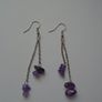 Amethyst earrings, Jewellery, Drop earrings. Gemstone earrings Image 2