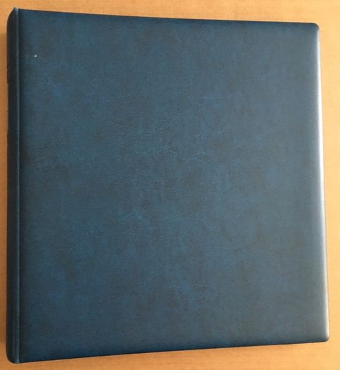 Lindner Album Blue 18-ring Binder and Slipcase. Stamp Album.